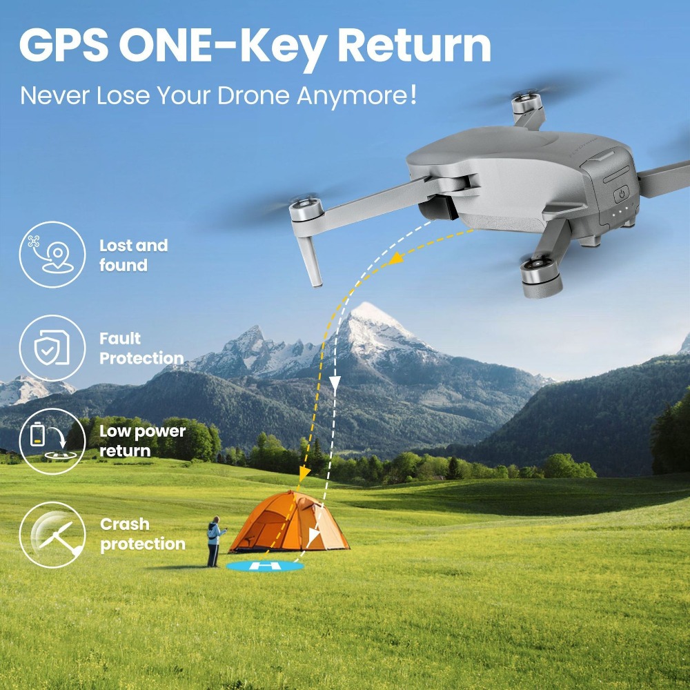 MiniX Drone Global! 4K UHD y g - Drone Gps Mount reseña y precio