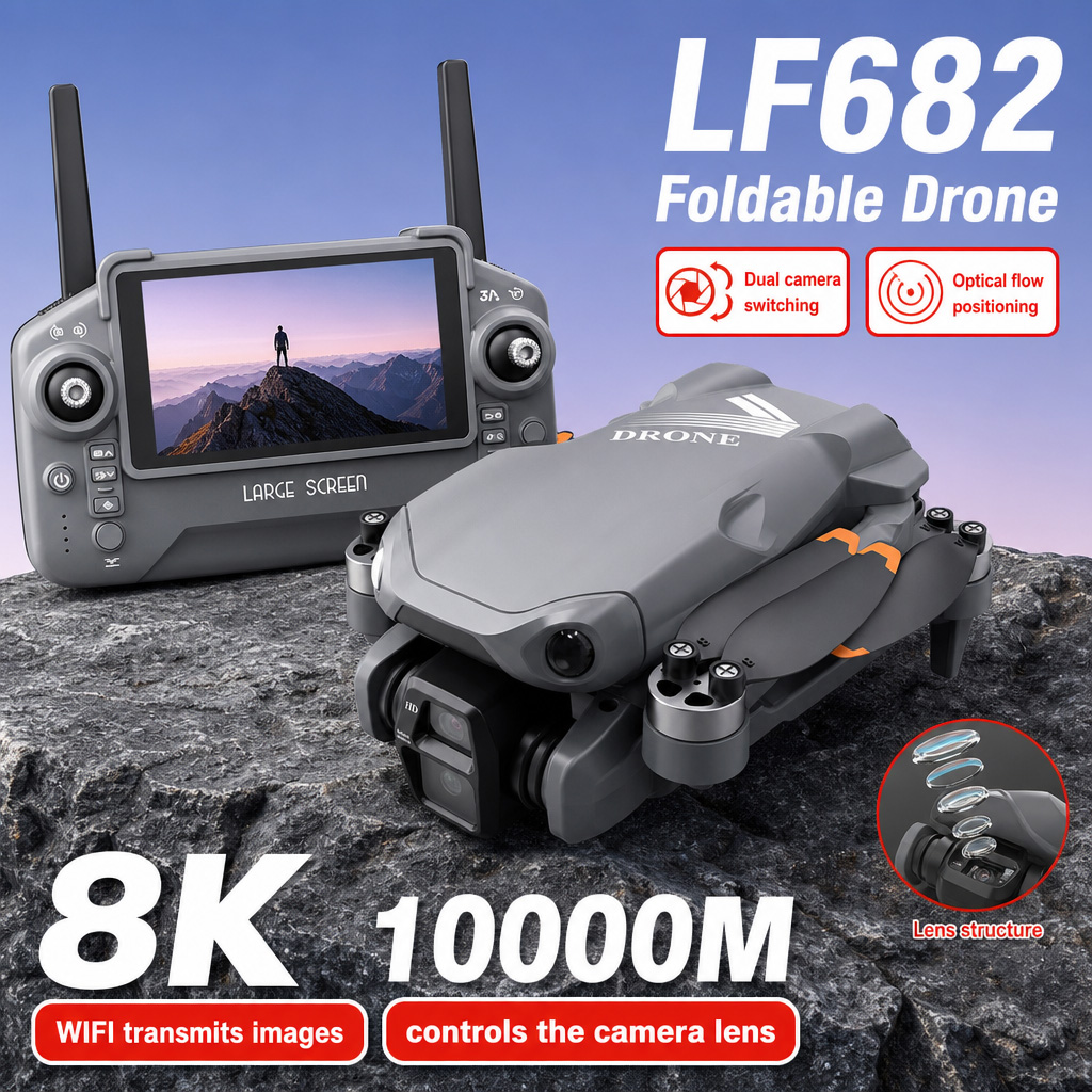 Dron Aéreo LF682 con Cámaras D - Drone Gps Mount reseña y precio
